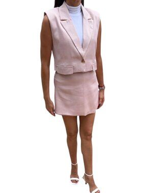Women Outfits Summer Two Piece Suit Sets Mini Skirt with Shorts Underneath and v